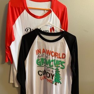 #2 grinch Christmas Ragland shirts